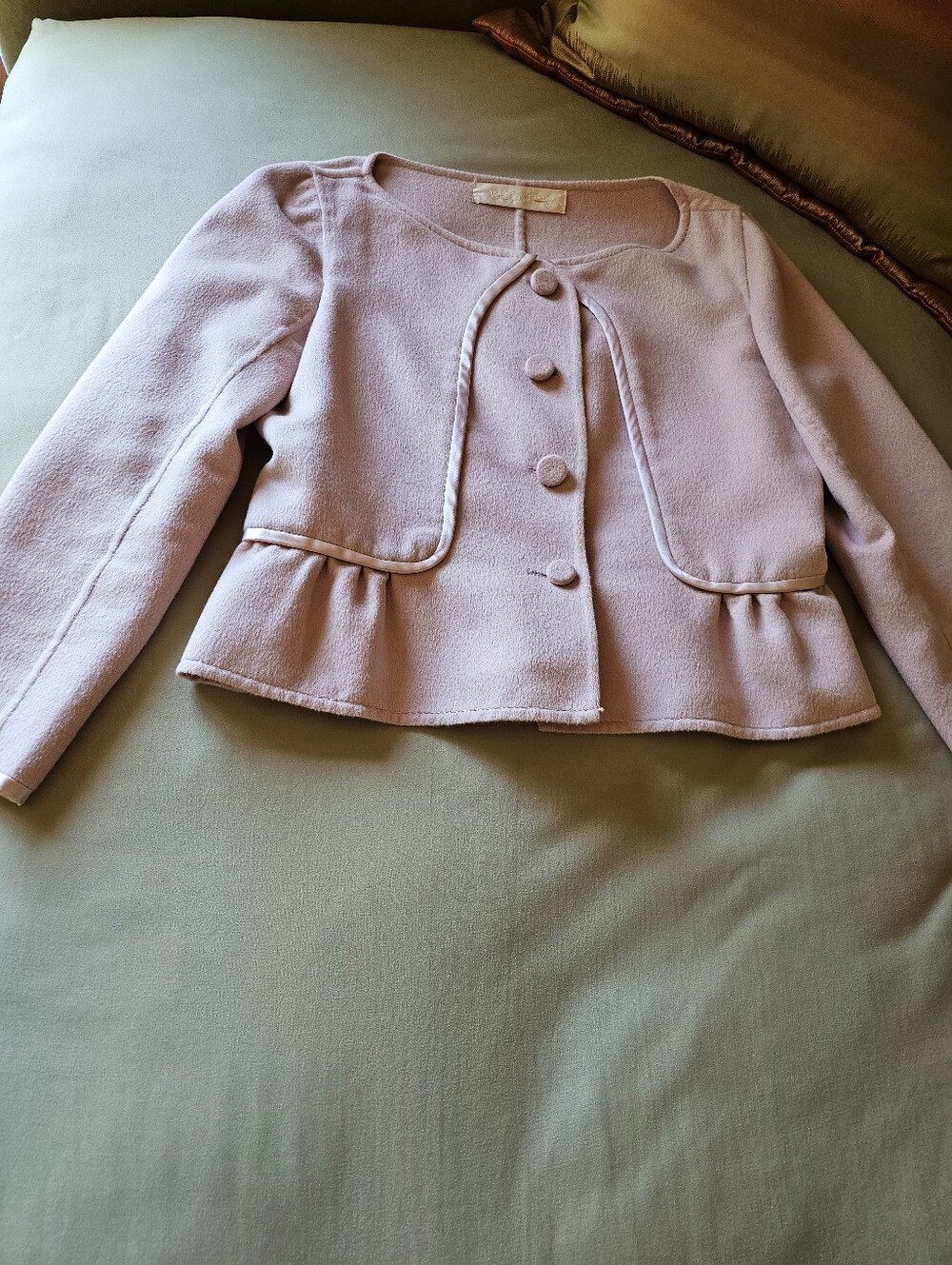 Authentic Valentino Pink Cashmere Blend Jacket M Excellent